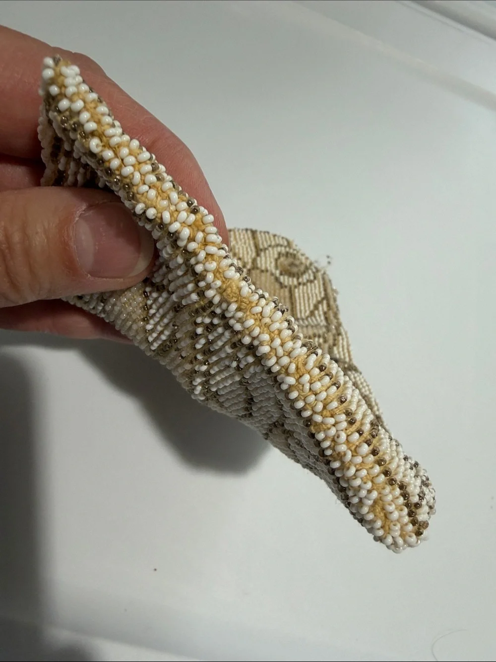Vintage Butterfly Glass Beaded Clutch Bag Art Deco 20s 30s Rockabilly - Flawed